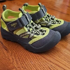 OshKosh B'gosh Kids' Lime and Charcoal Sneakers
